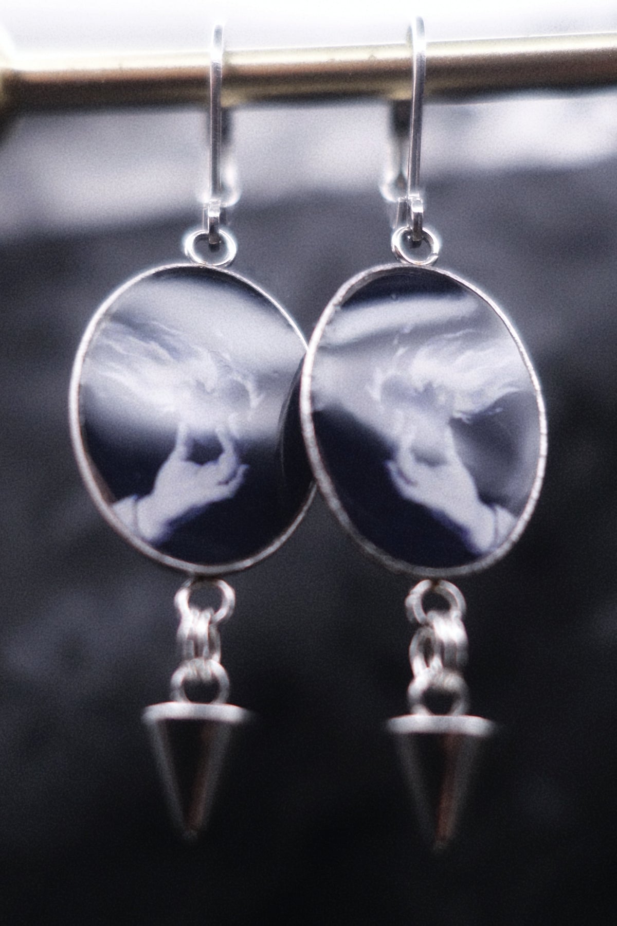 Boucles cœur enflammé