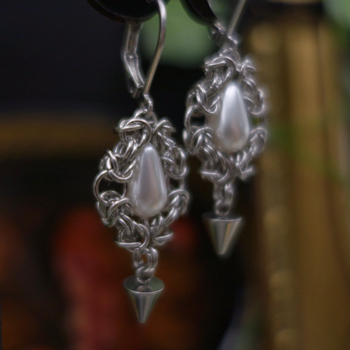 Boucles perles nacrées ✷ réalisées sur commande
