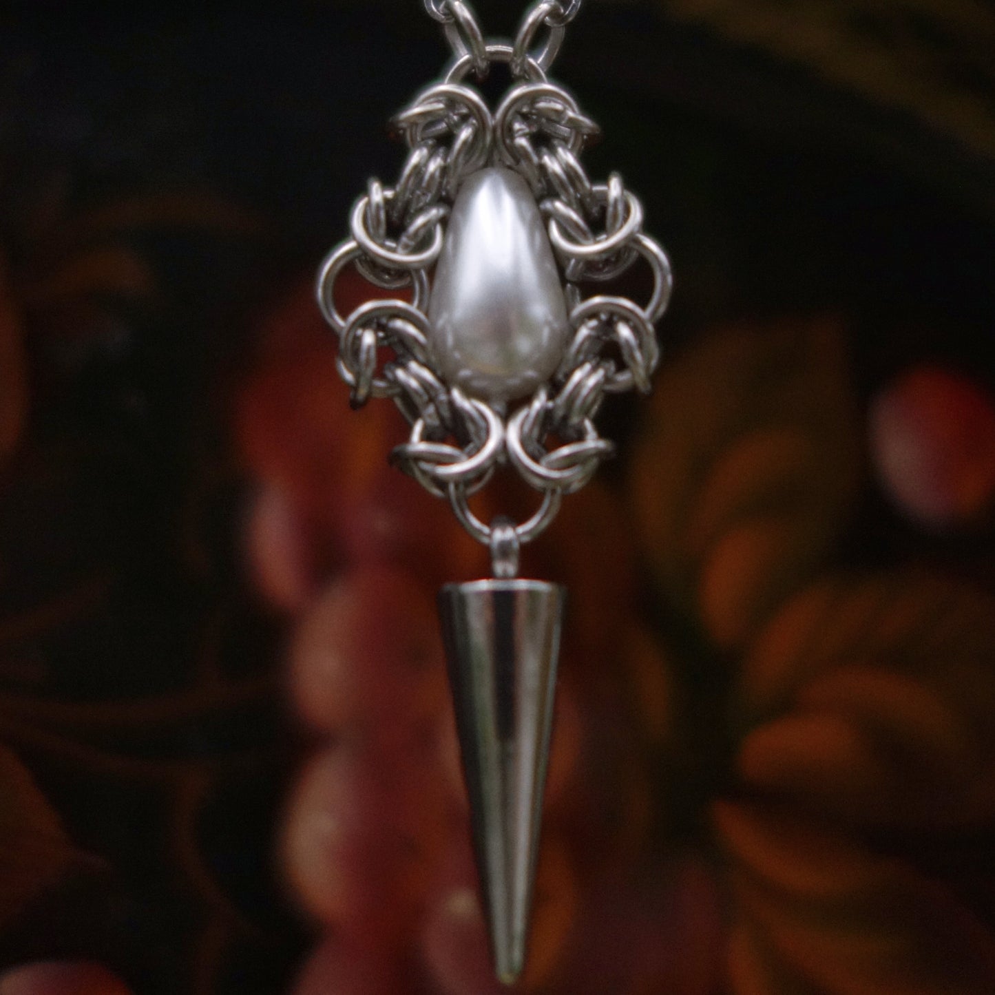 Collier pendentif perle nacrée ✷ réalisé sur commande