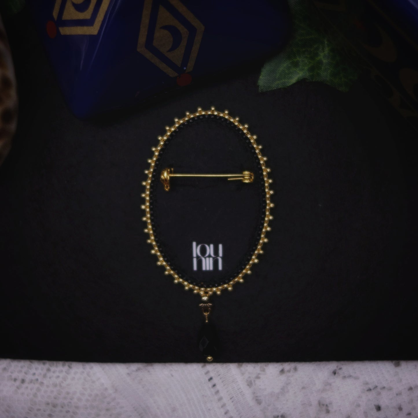 Broche crâne de chouette