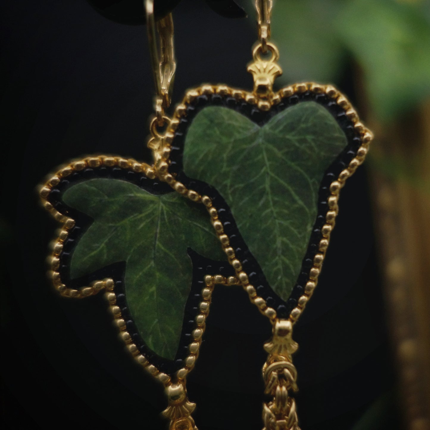 Boucles feuilles de lierre