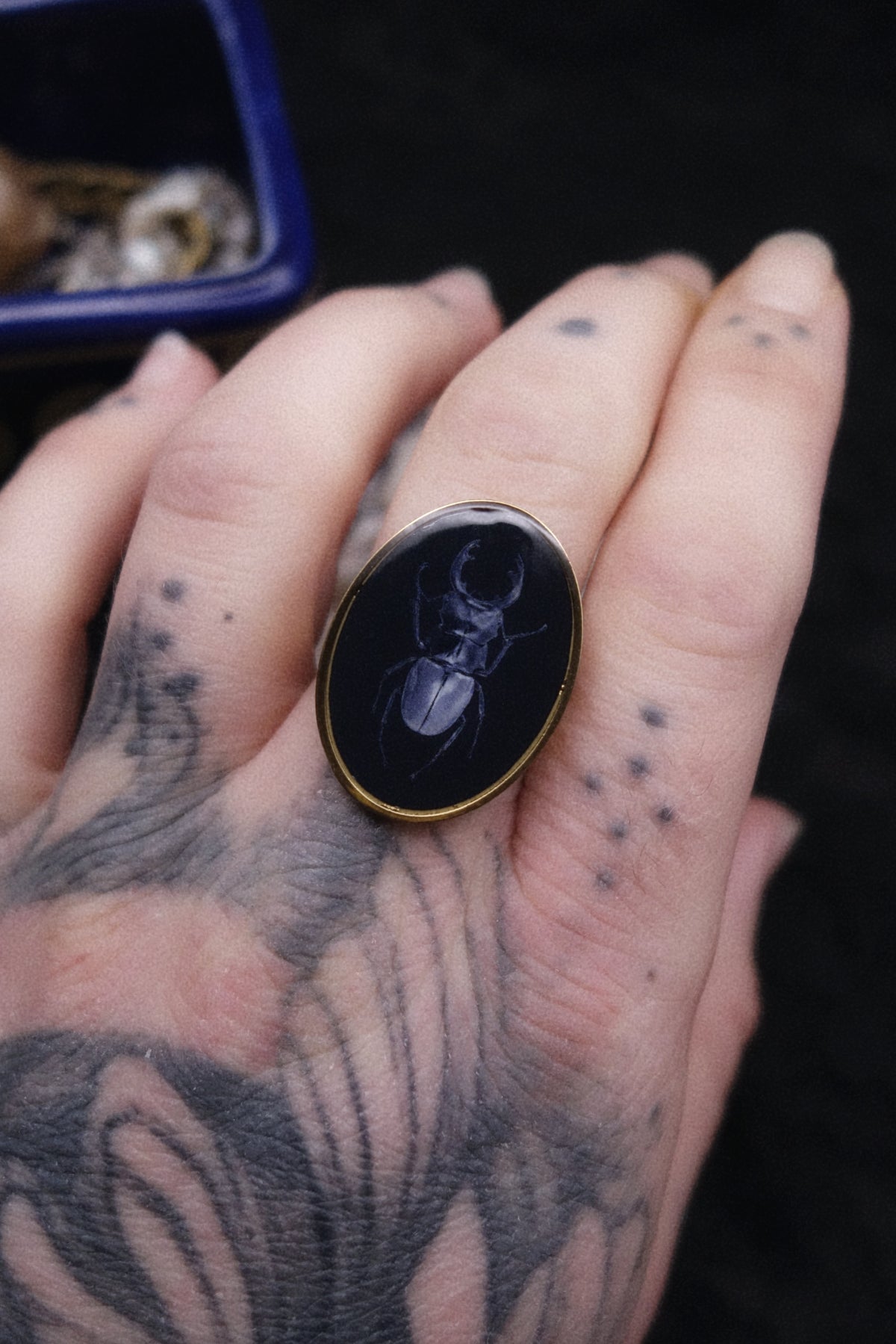 Bague scarabée (défaut)
