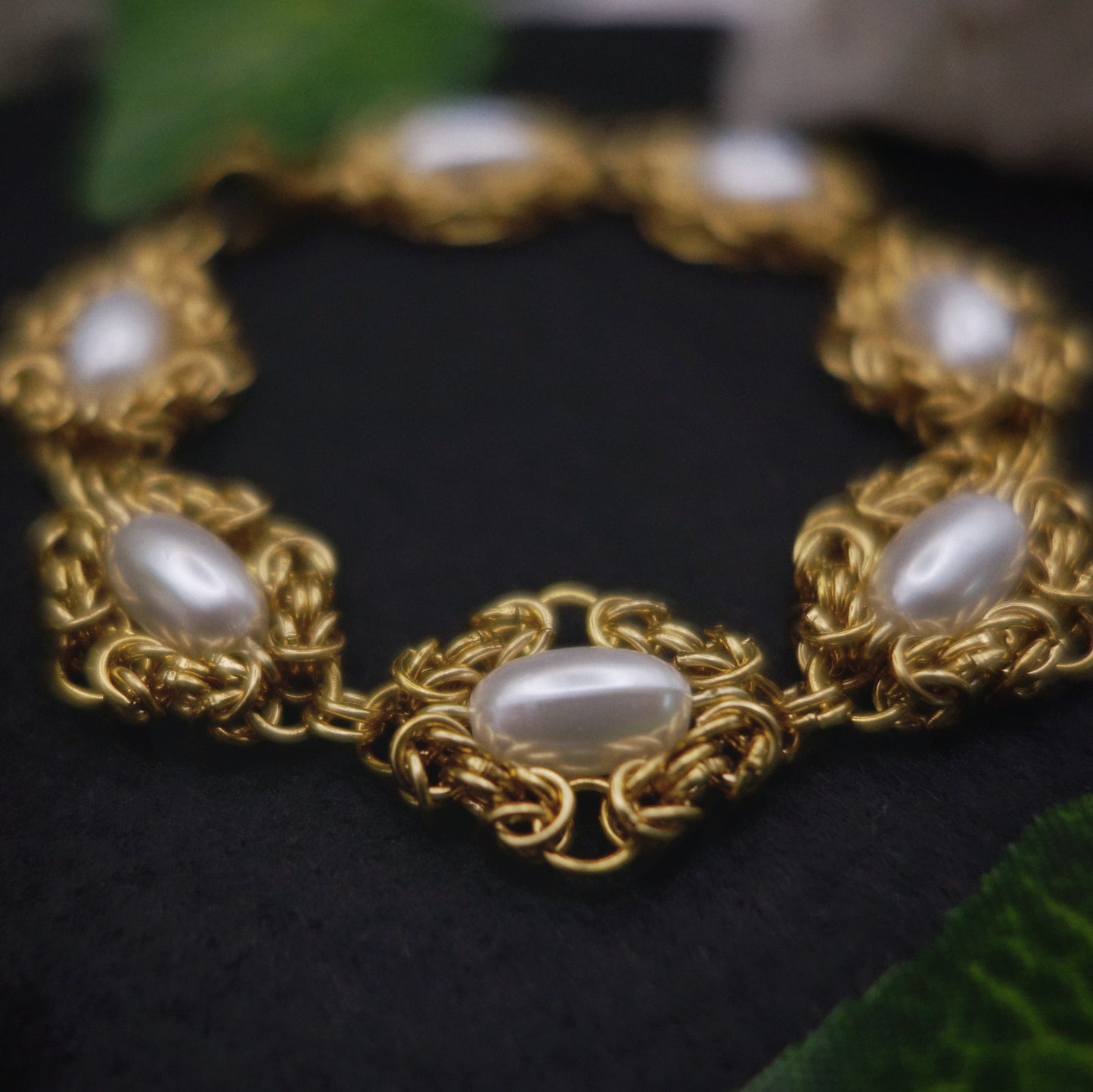 Bracelet perles nacrées ✷ réalisé sur commande