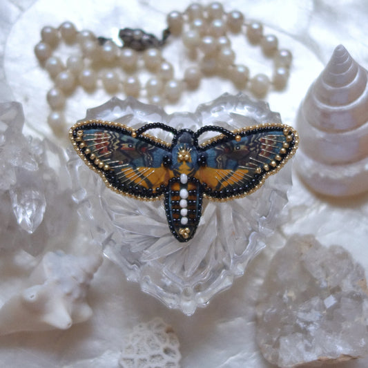 Broche papillon de nuit