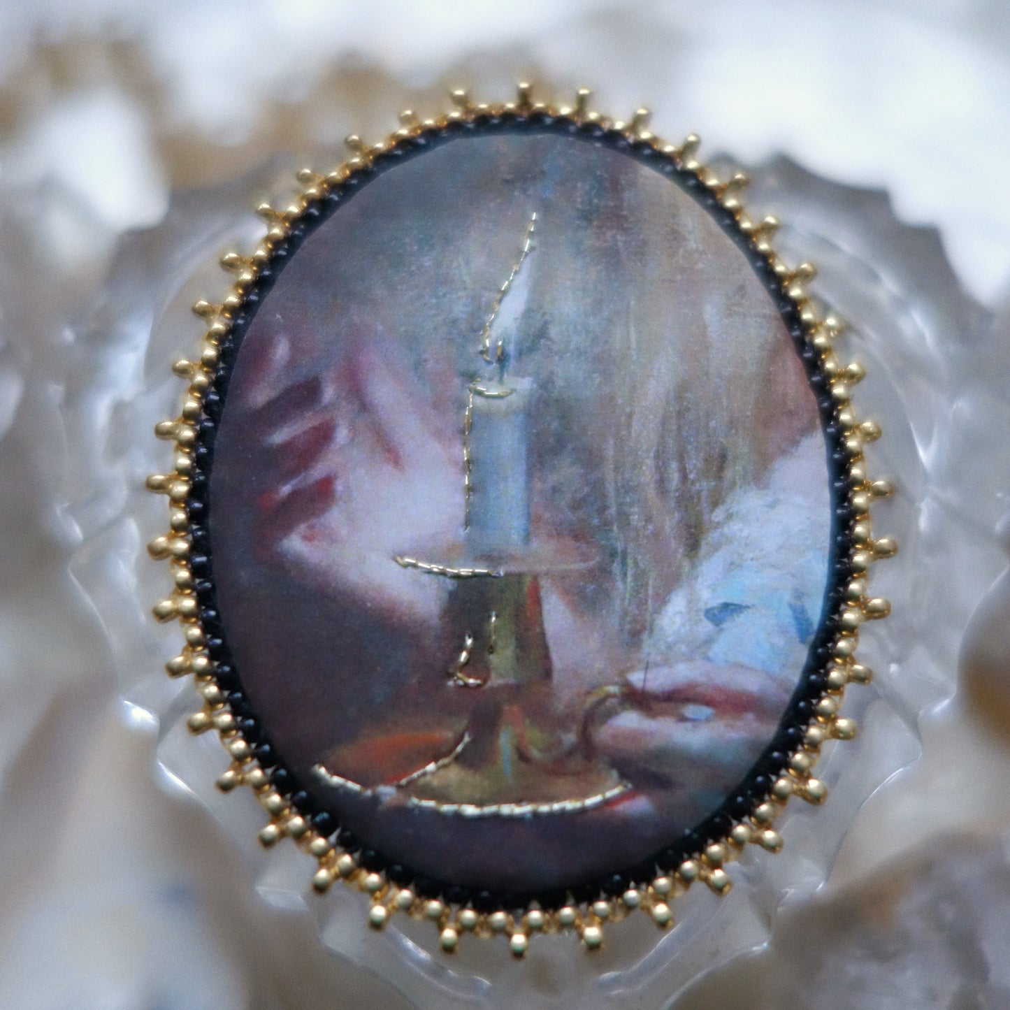 Broche bougie