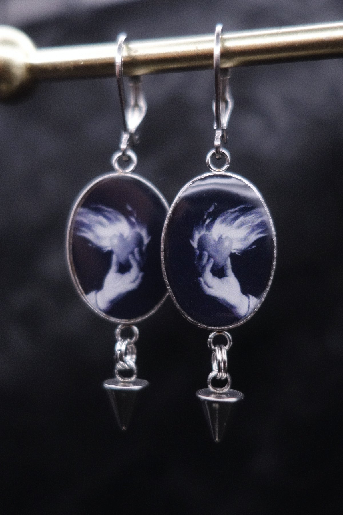 Boucles cœur enflammé