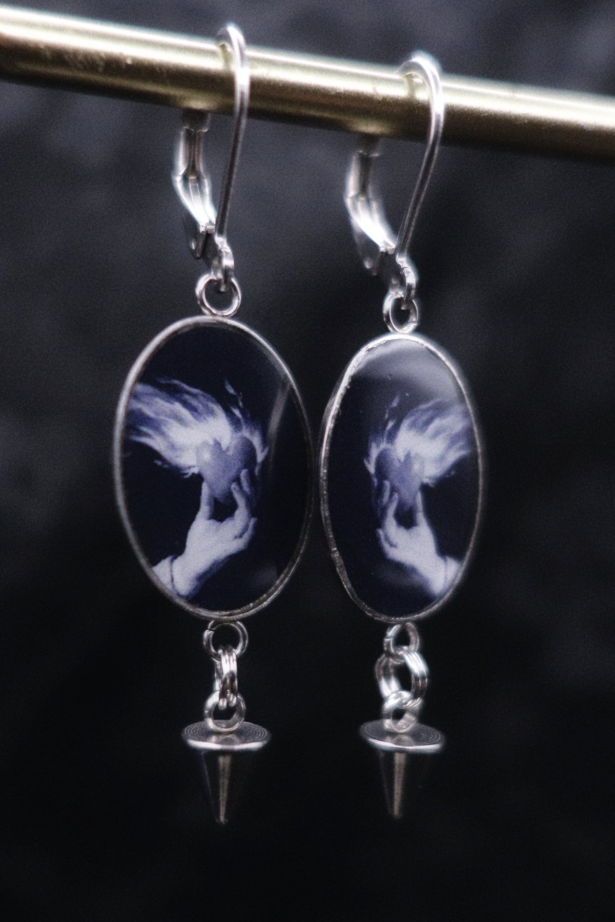Boucles cœur enflammé