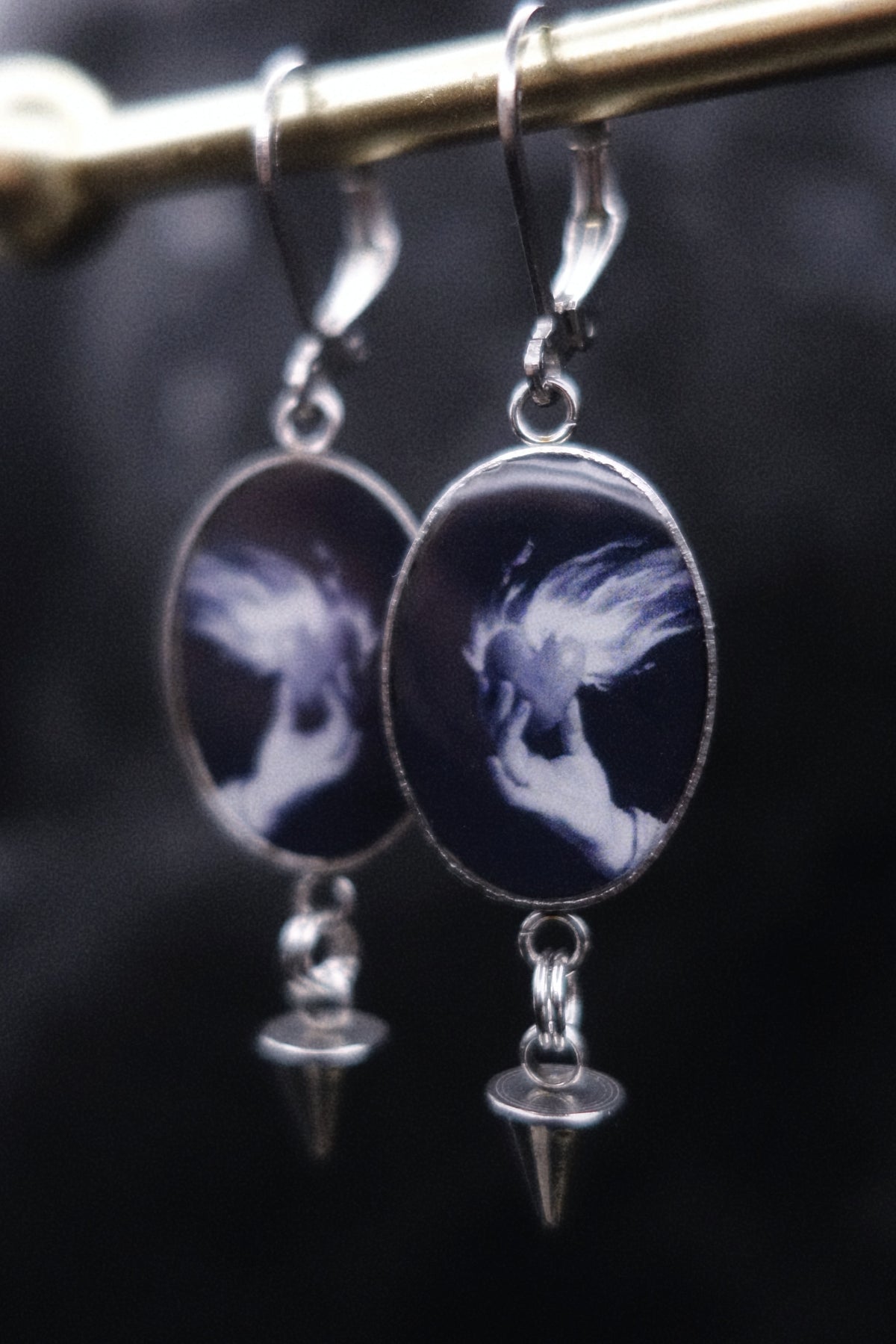 Boucles cœur enflammé