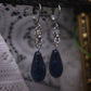 Boucles perles bleues