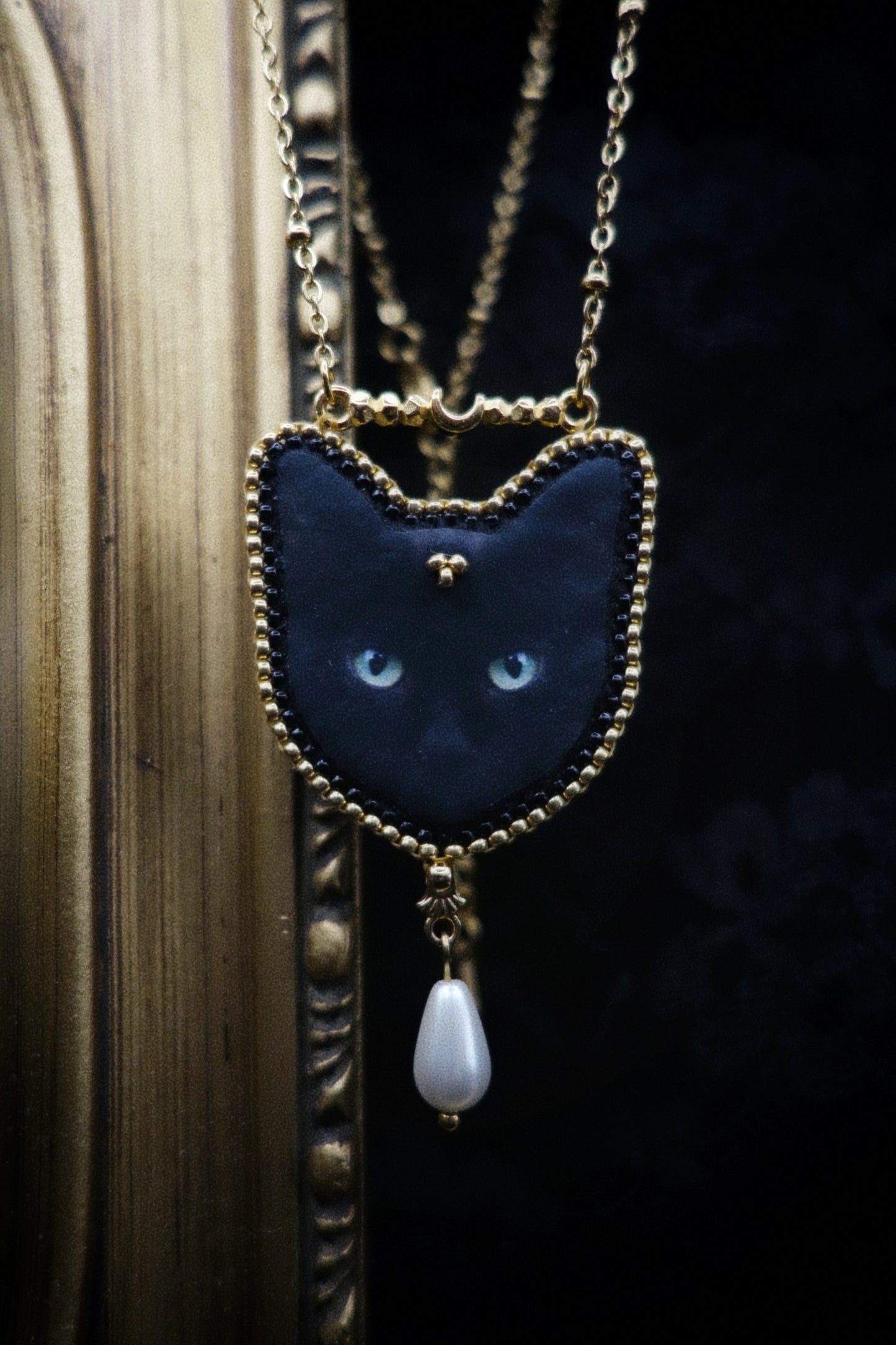 Collier tête de chat