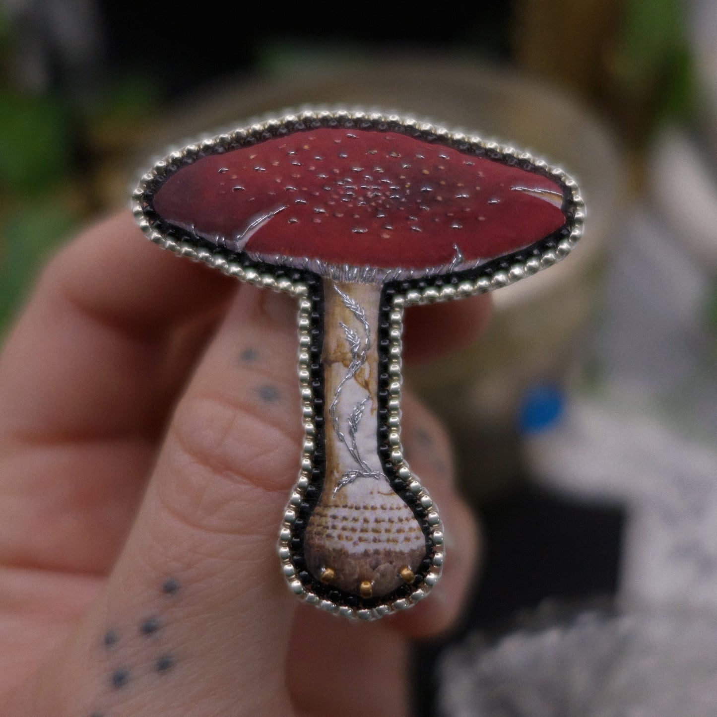 Broche champignon