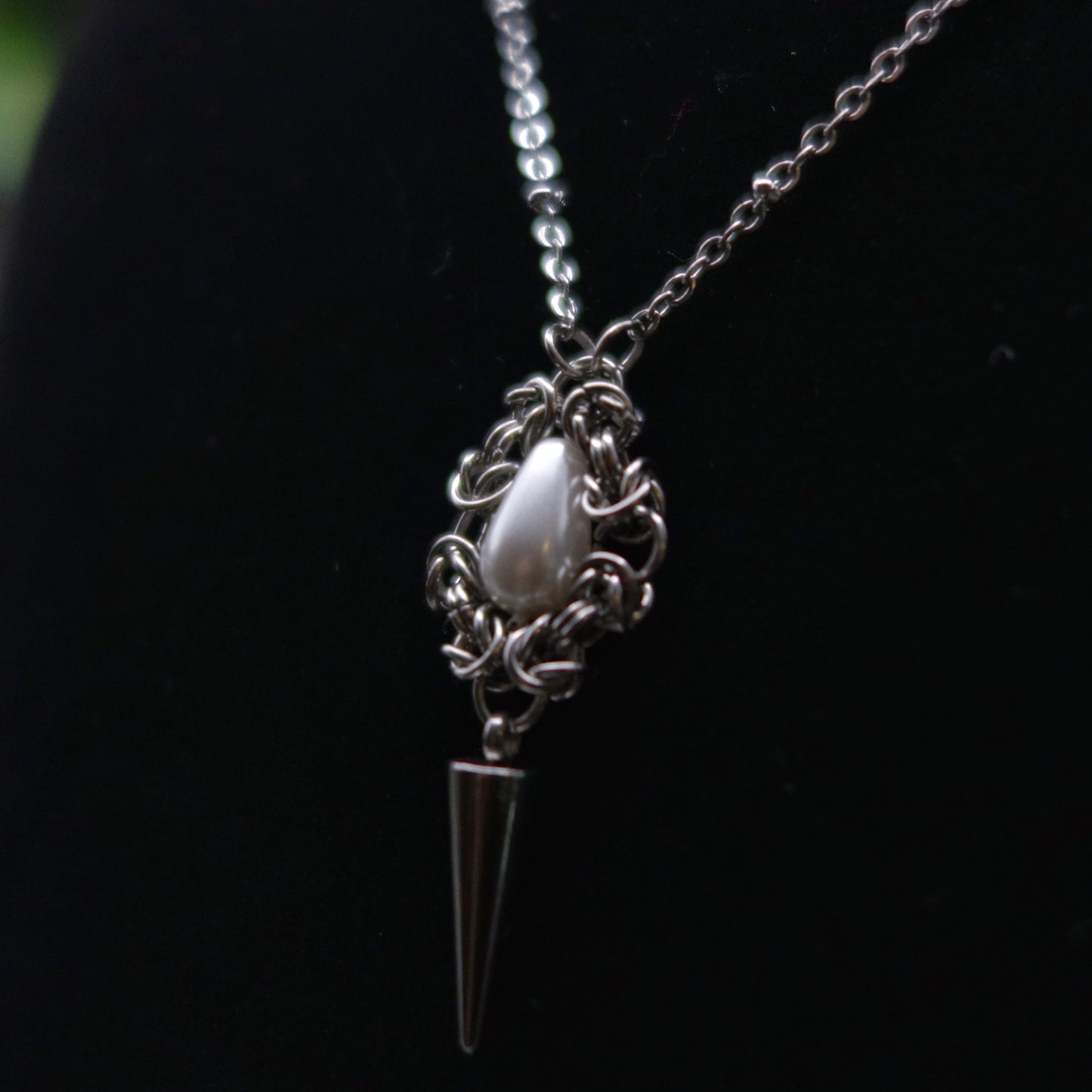 Collier pendentif perle nacrée ✷ réalisé sur commande