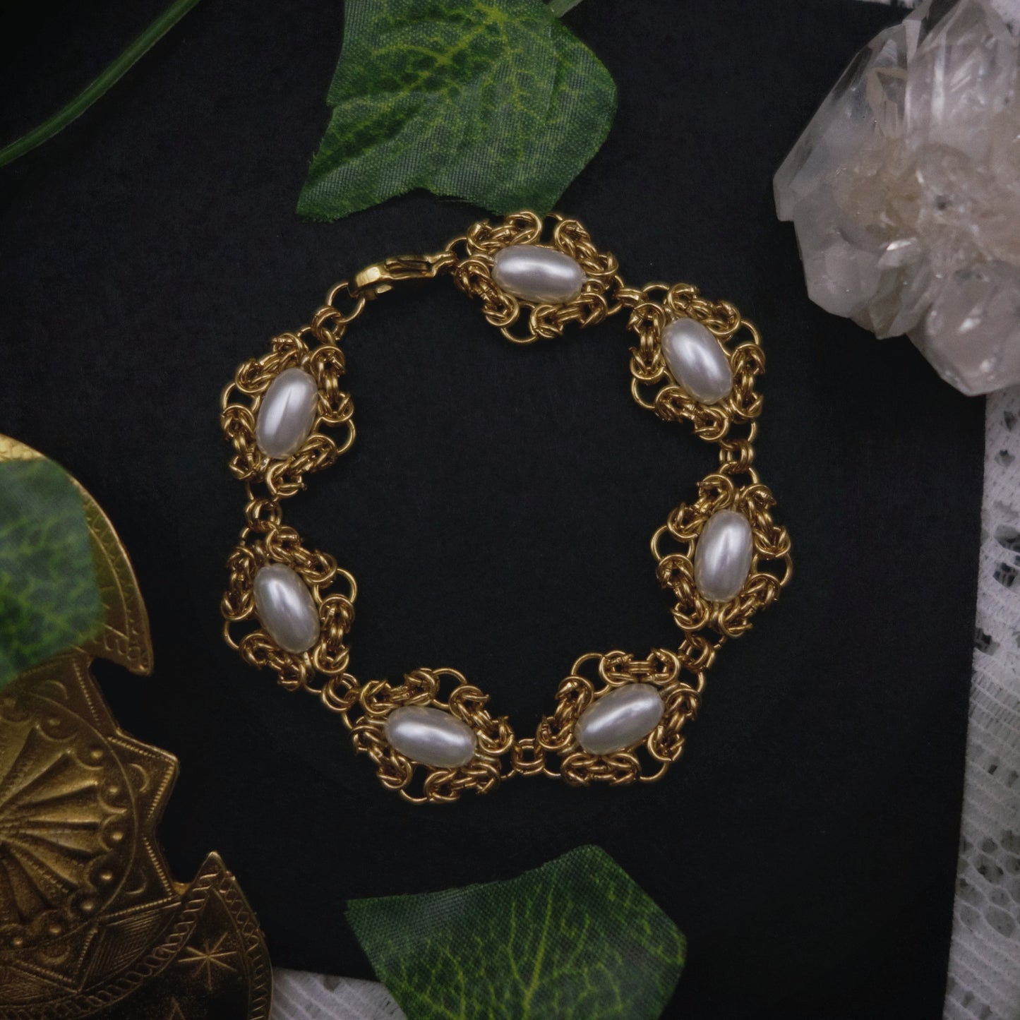 Bracelet perles nacrées ✷ réalisé sur commande