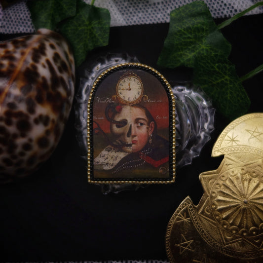 Broche Memento mori