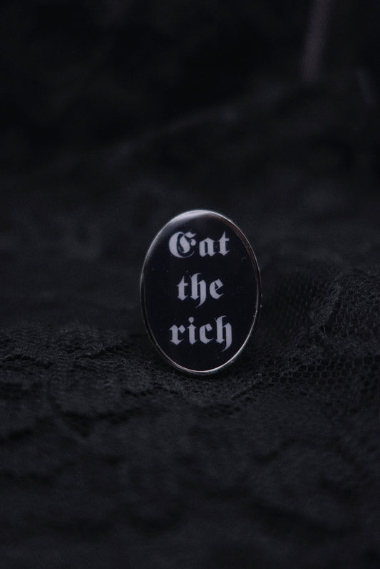Bague "eat the rich"