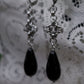 Boucles perles noires