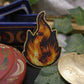 Broche flamme -- vide atelier