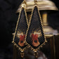 Boucles cœur enflammé
