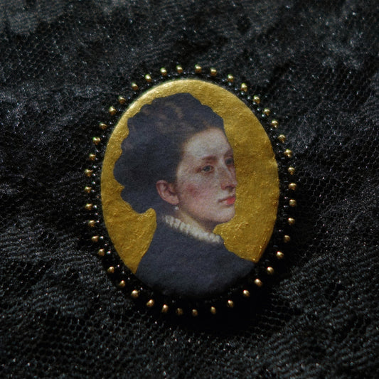 Broche portrait