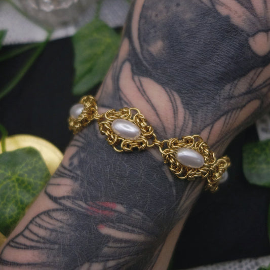 Bracelet perles nacrées ✷ réalisé sur commande