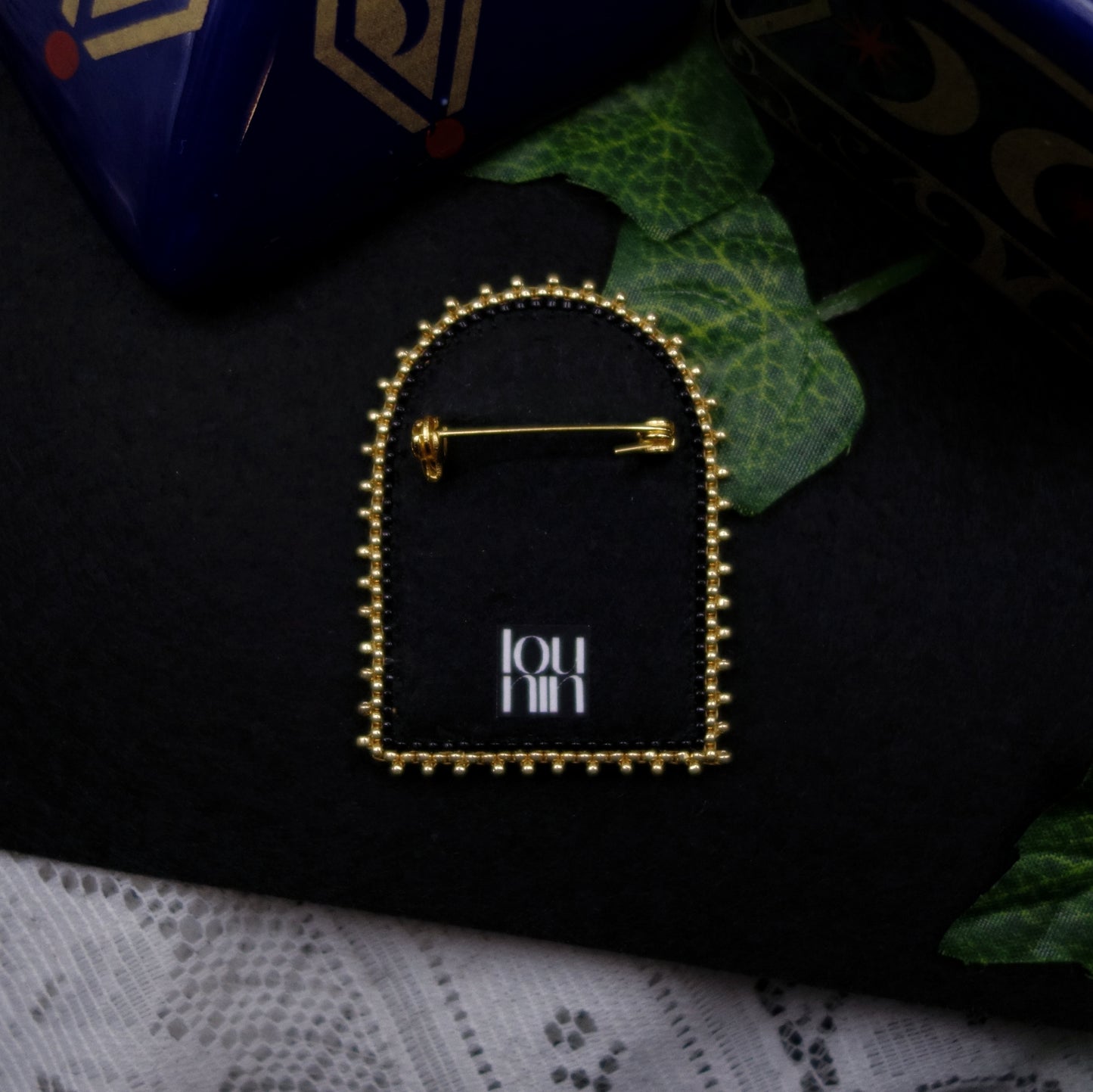 Broche cœur anatomique