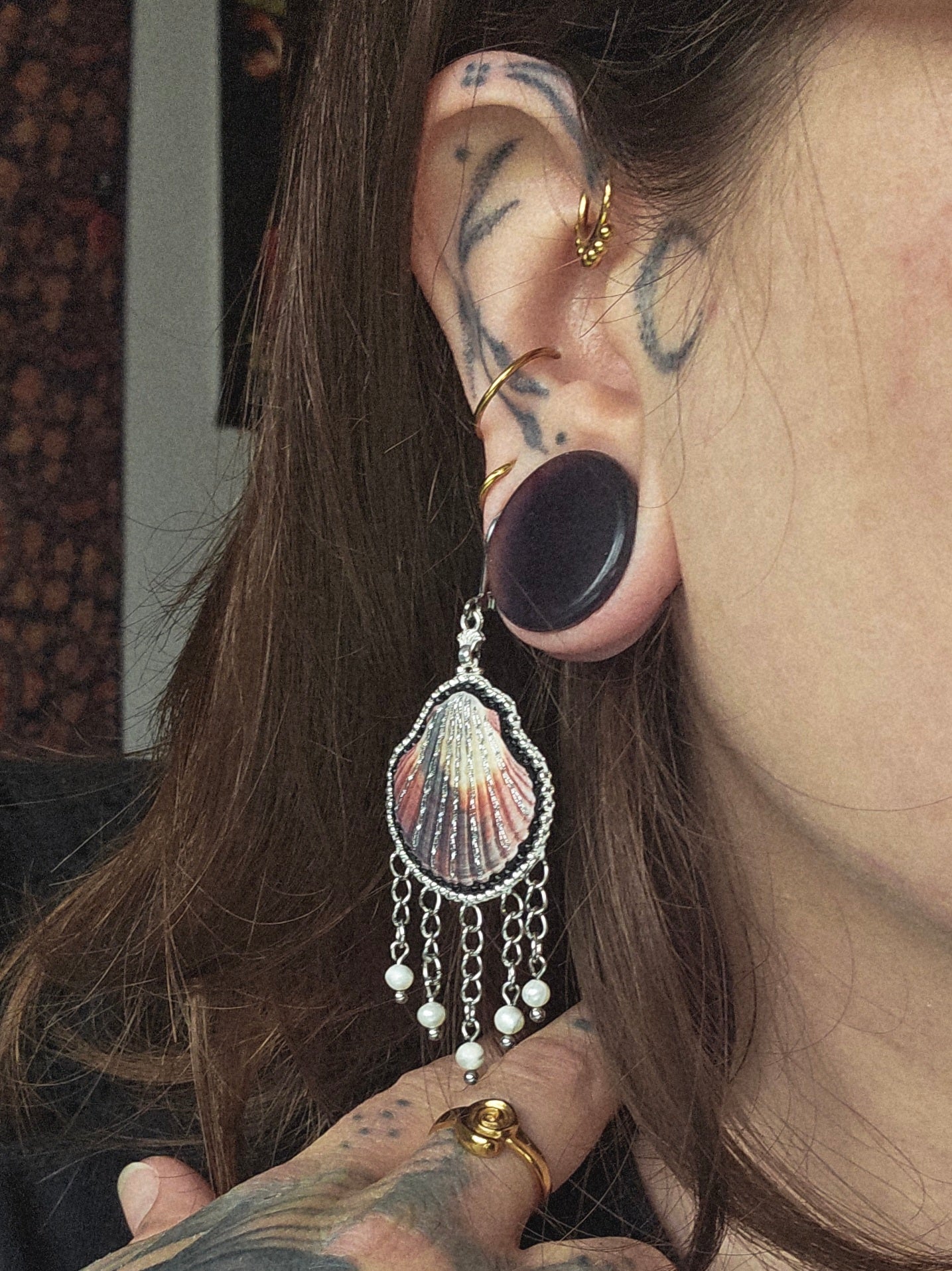 Boucles coquillage