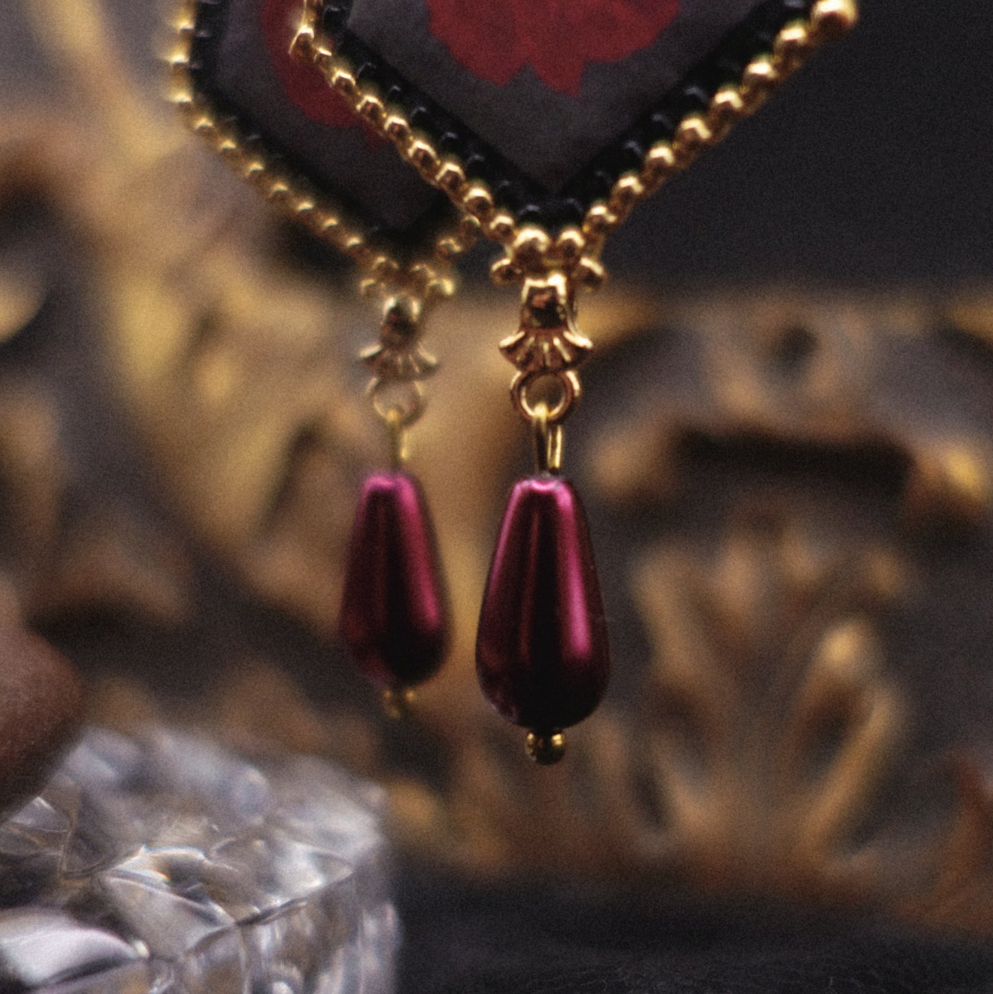 Boucles fleur dépareillées