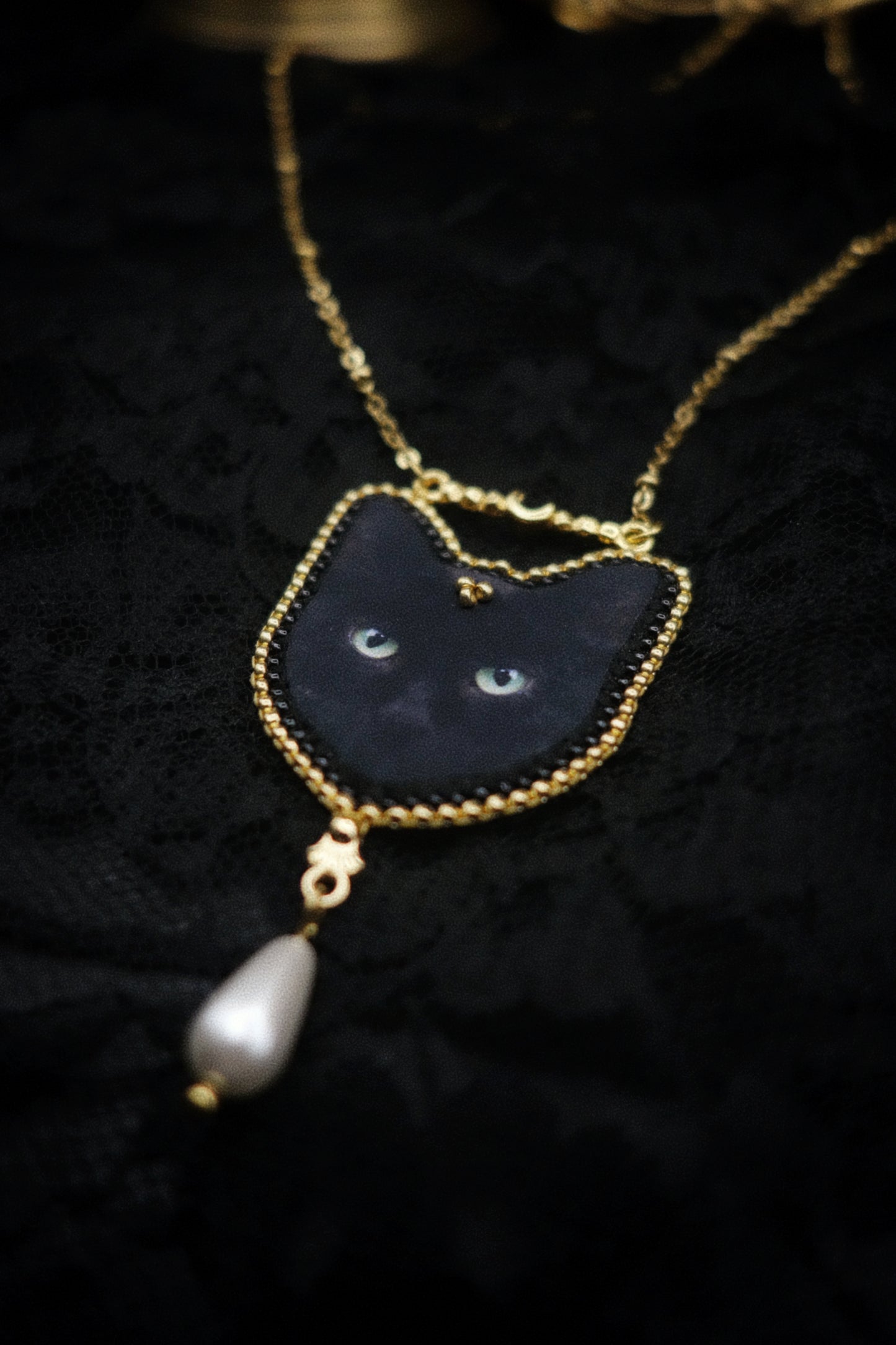 Collier tête de chat