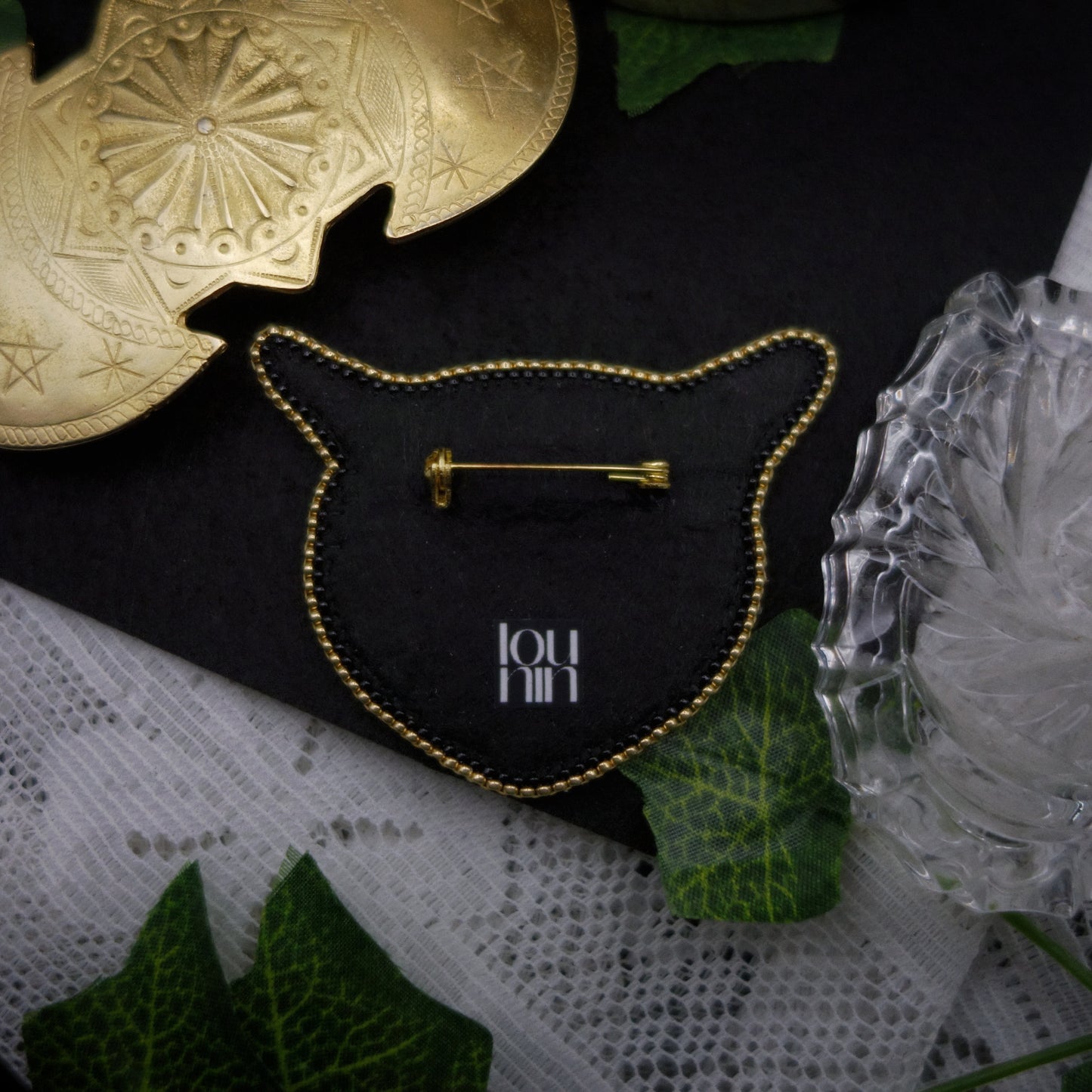 Broche chat "tout cramer" ✷ réalisée sur commande