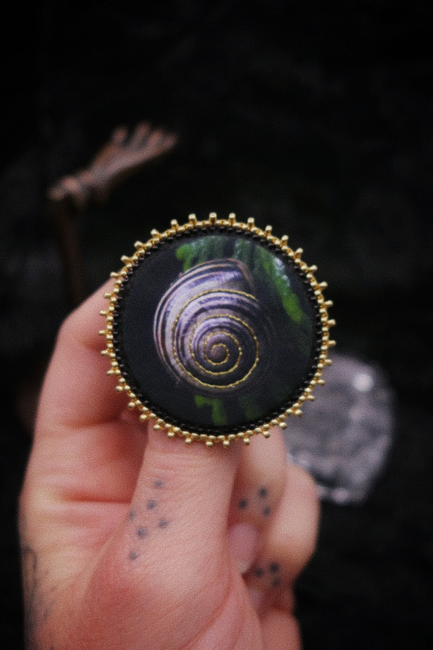 Broche escargot