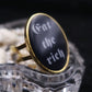 Bague "eat the rich"