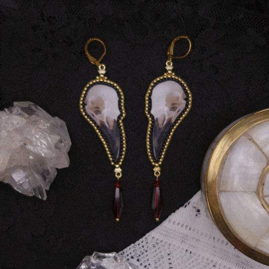Boucles crâne de corbeau