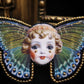 Broche poupée papillon