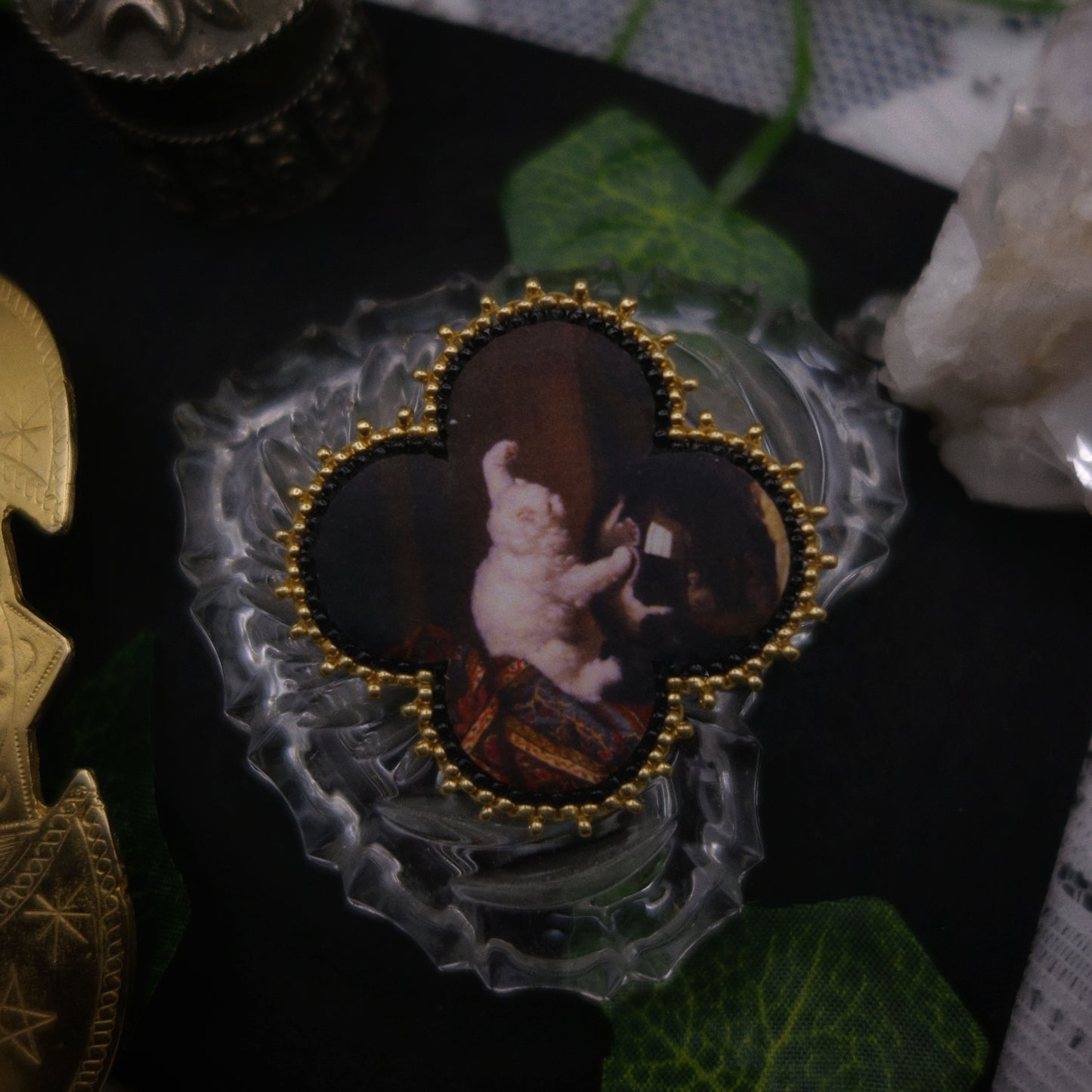 Broche chat -- vide atelier