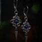 Boucles perles bleues