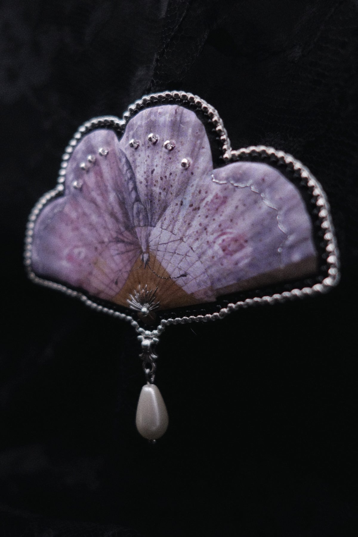 Broche éventail
