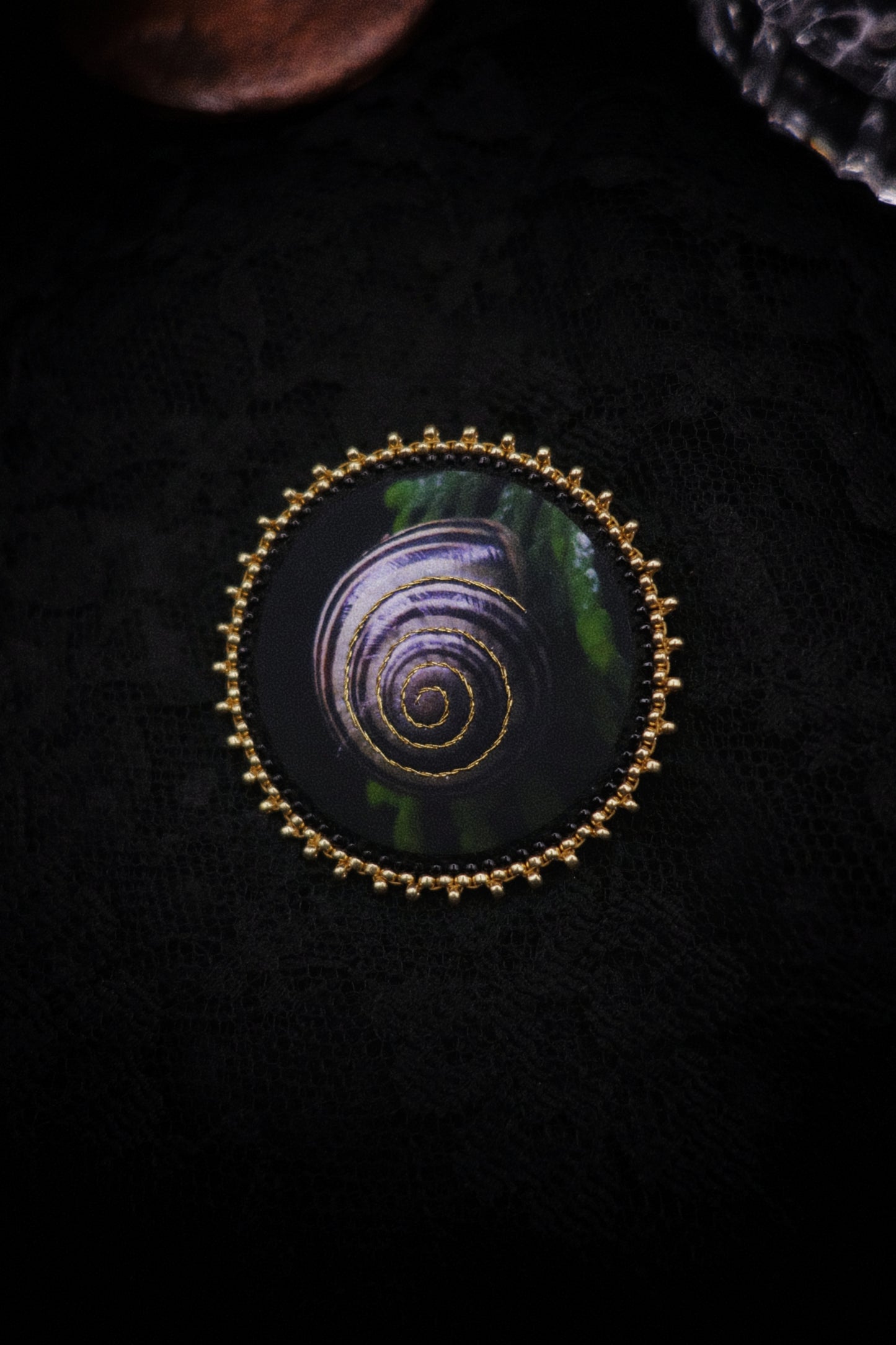 Broche escargot