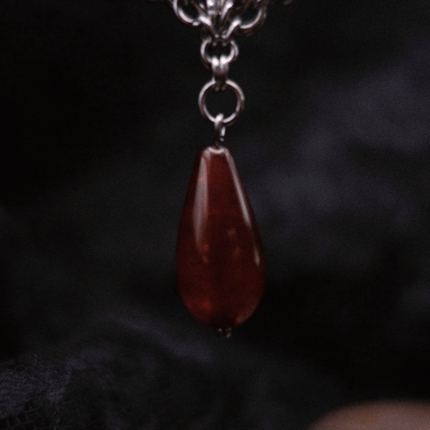 Boucles perles rouges