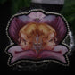Broche double tête fleurie