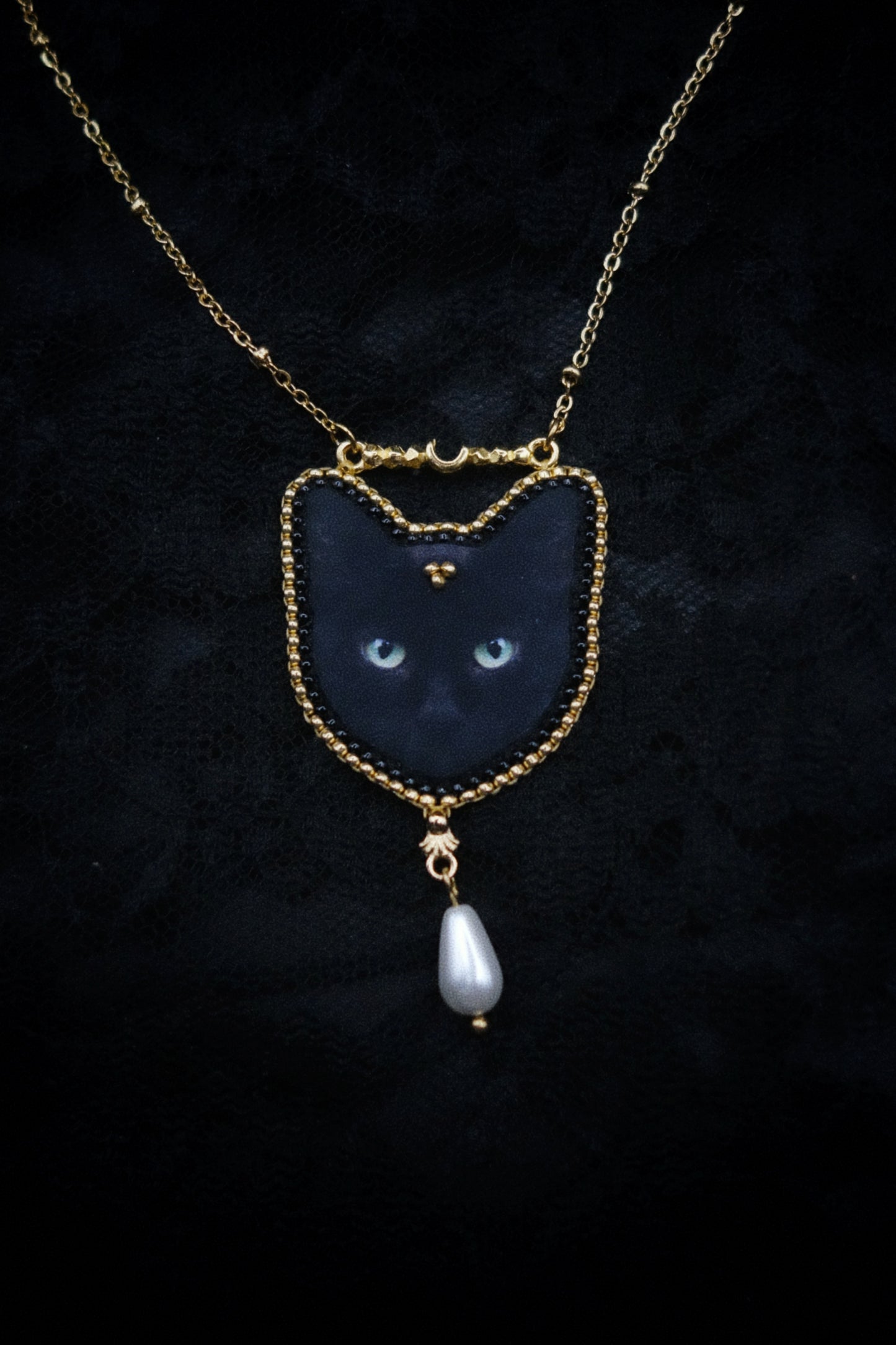 Collier tête de chat