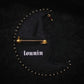 Broche chauve-souris et lune