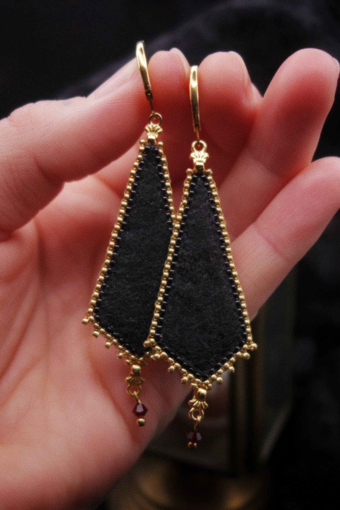 Boucles cœur enflammé