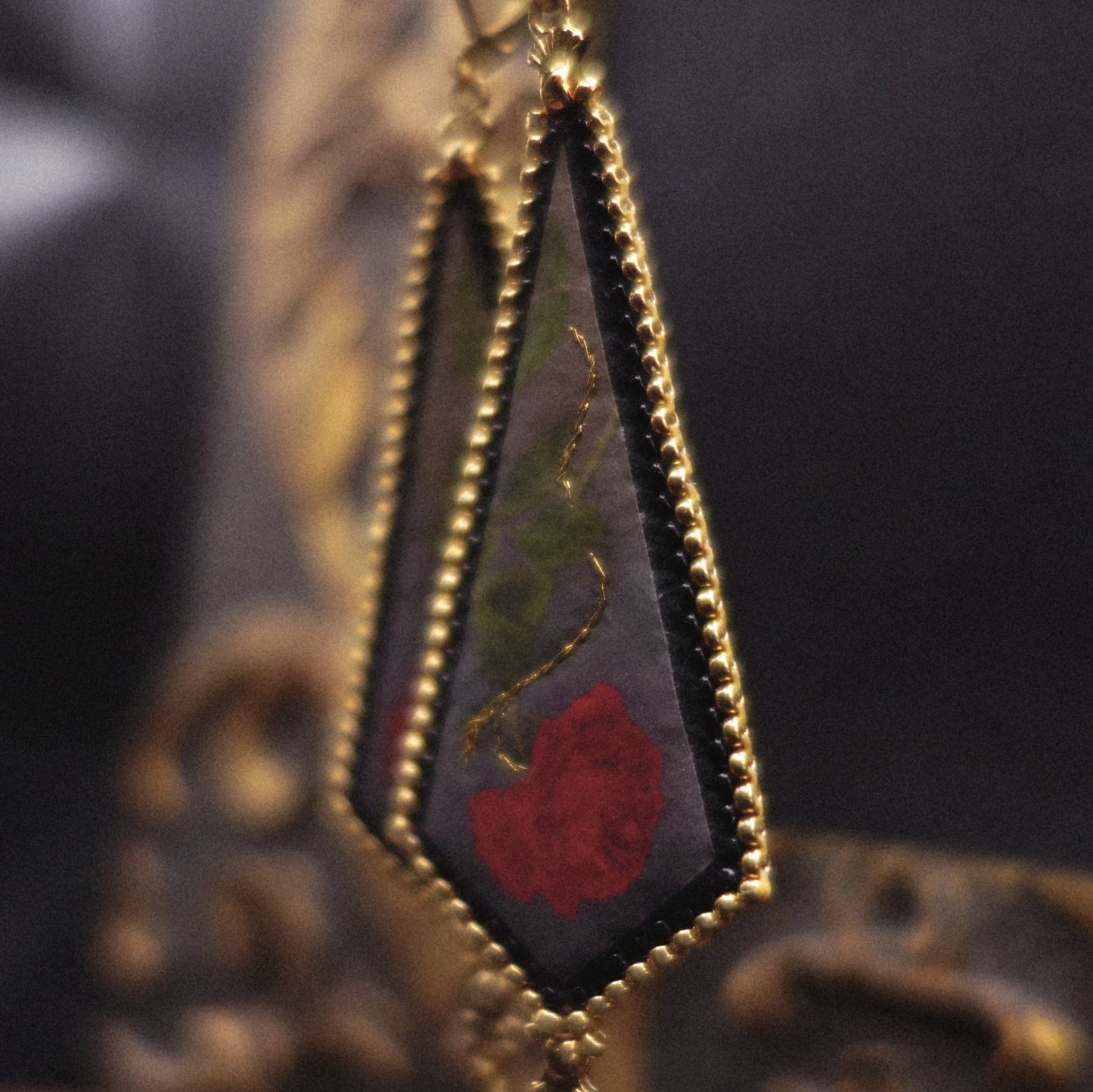 Boucles fleur dépareillées