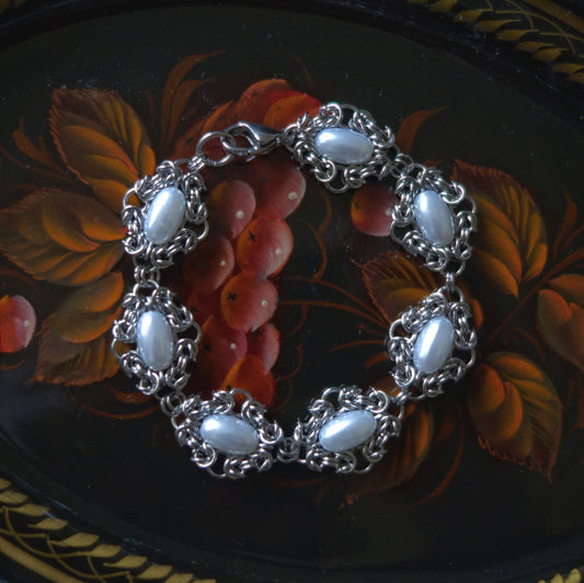 Bracelet perles nacrées ✷ réalisé sur commande