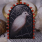 Broche colombe et toile d'araignée